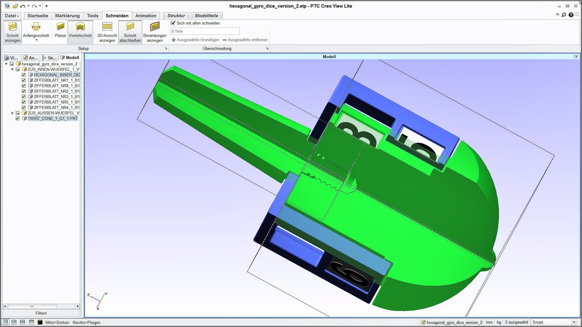六角陀螺骰-骰中骰-210